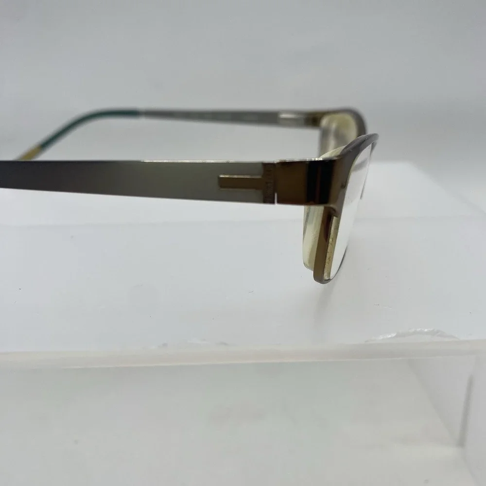 Ted Baker Eyeglasses Women FRAME ONLY Alosiu B222 52-16-135 Gold silver 563
